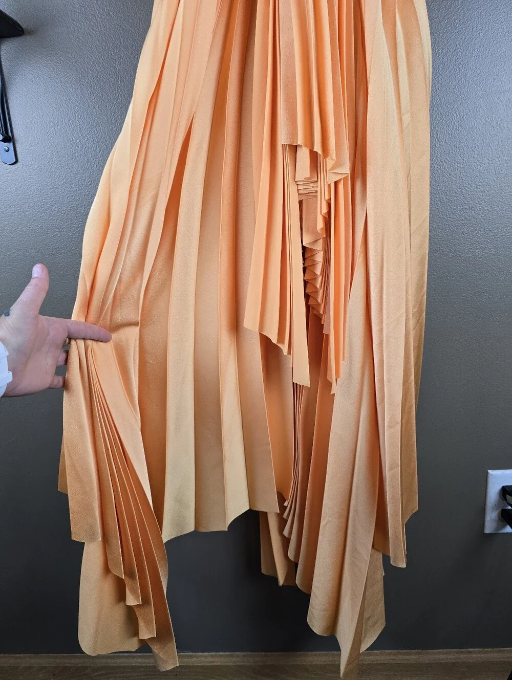 Significant Other Pleated Cutout Sleeveless Dress Size 8